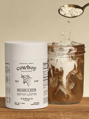 Cowboy Colostrum Superfood Powder in Vanilla 4.8 oz - Brand New & Sealed